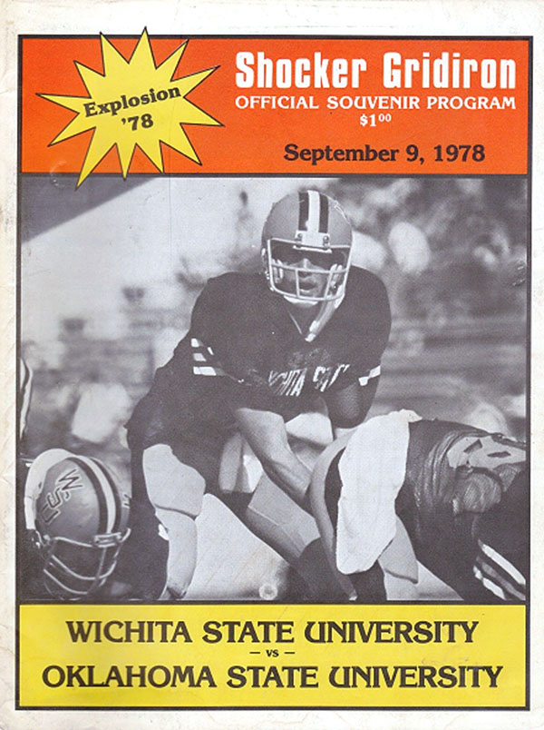 College Football Program: Wichita State Shockers vs. Oklahoma State Cowboys (September 9, 1978)