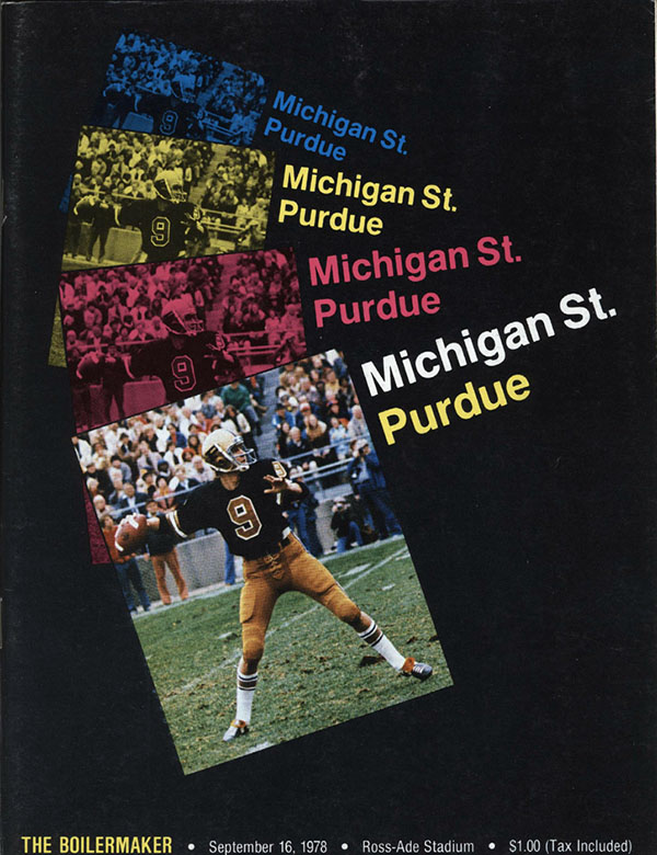 College Football Program: Purdue Boilermakers vs. Michigan State Spartans (September 16, 1978)