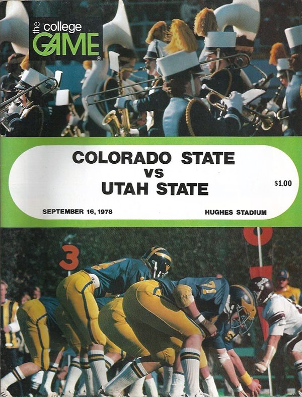 College Football Program: Colorado State Rams vs. Utah State Aggies (September 16, 1978)