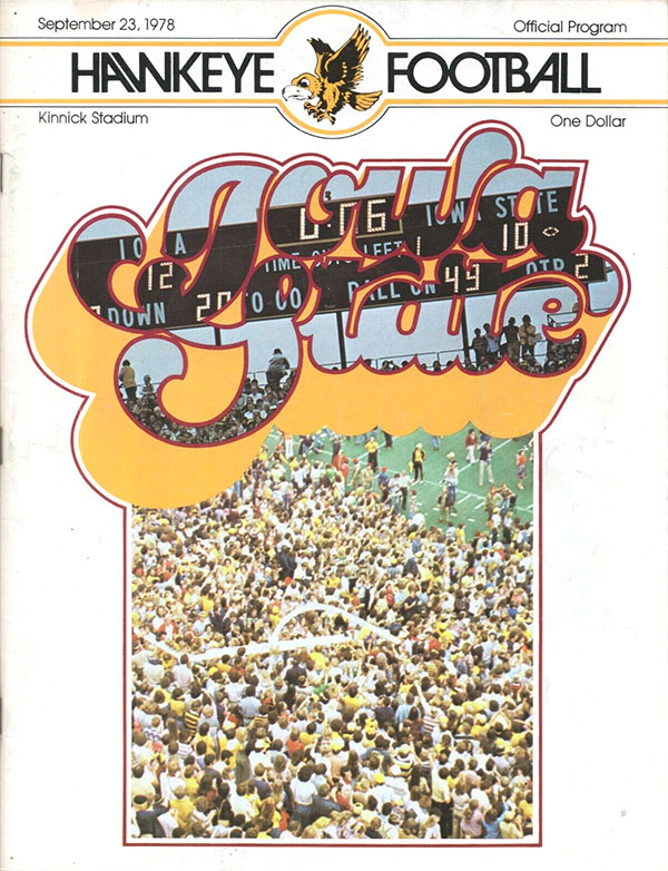 College Football Program: Iowa Hawkeyes vs. Iowa State Cyclones (September 23, 1978)