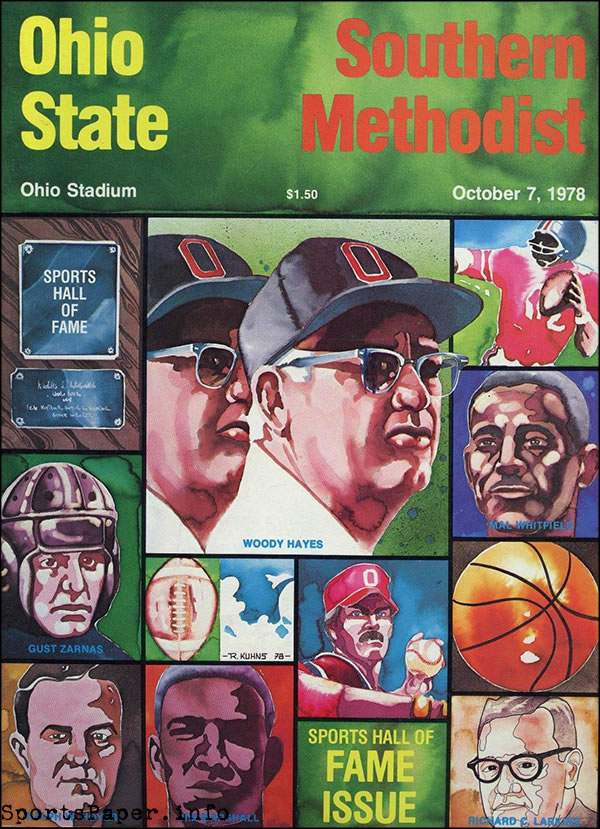 College Football Program: Ohio State Buckeyes vs. SMU Mustangs (October 7, 1978)