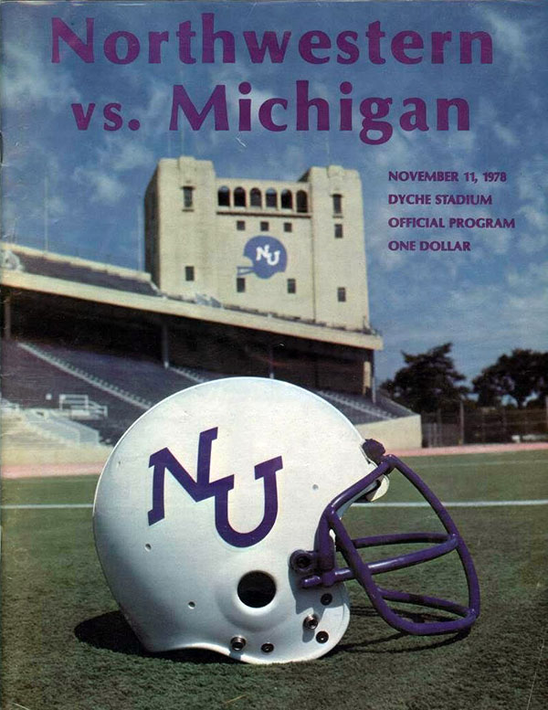 College Football Program: Northwestern Wildcats vs. Michigan Wolverines (November 11, 1978)