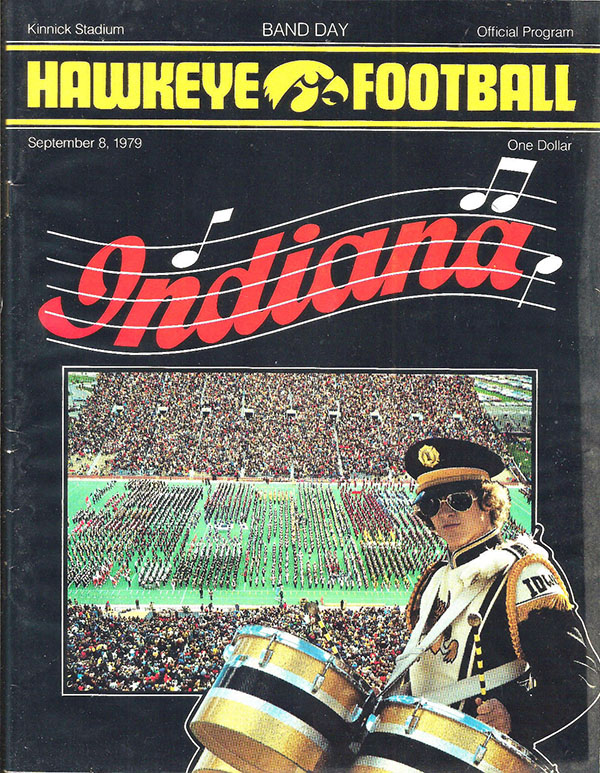 College Football Program: Iowa Hawkeyes vs. Indiana Hoosiers (September 8, 1979)