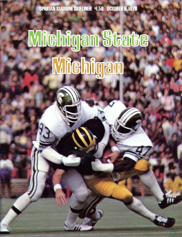 College Football Program: Michigan State Spartans vs. Michigan Wolverines (October 6, 1979)