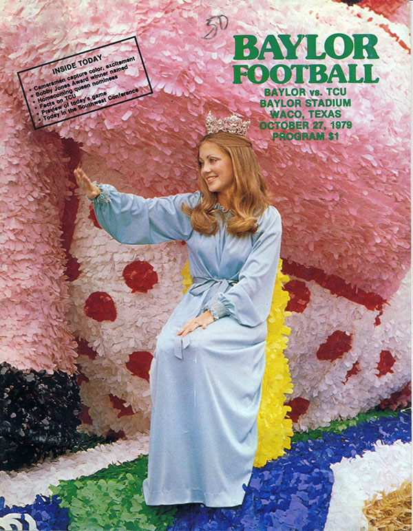 College Football Program: Baylor Bears vs. TCU Horned Frogs (October 27, 1979)