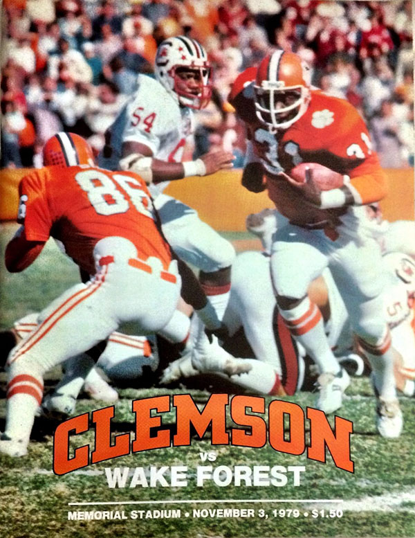 College Football Program: Clemson Tigers vs. Wake Forest Demon Deacons (November 3, 1979)