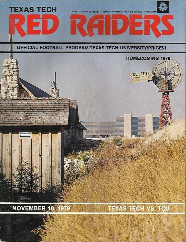 College Football Program: Texas Tech Red Raiders vs. TCU Horned Frogs (November 10, 1979)