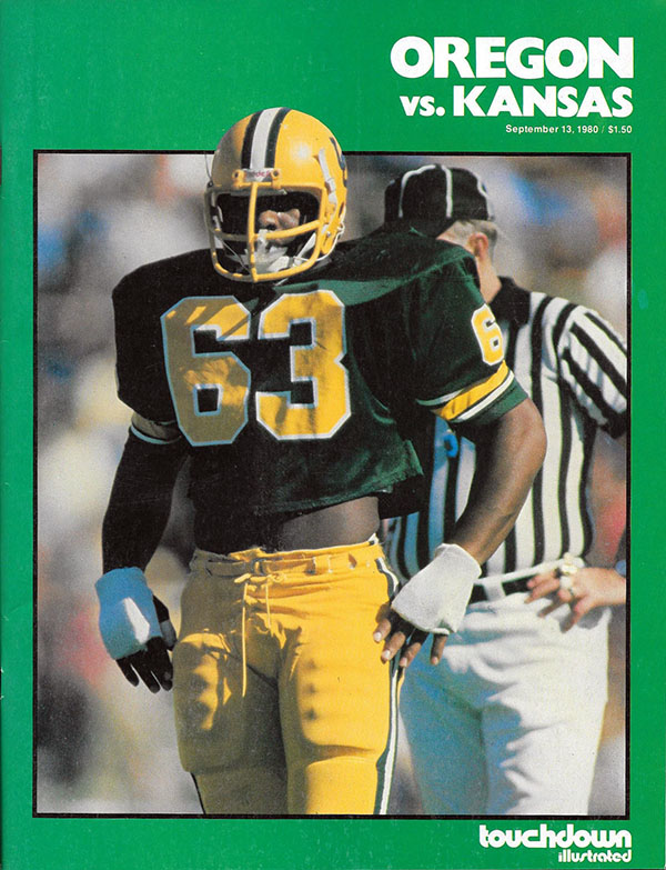 College Football Program: Oregon Ducks vs. Kansas Jayhawks (September 13, 1980)