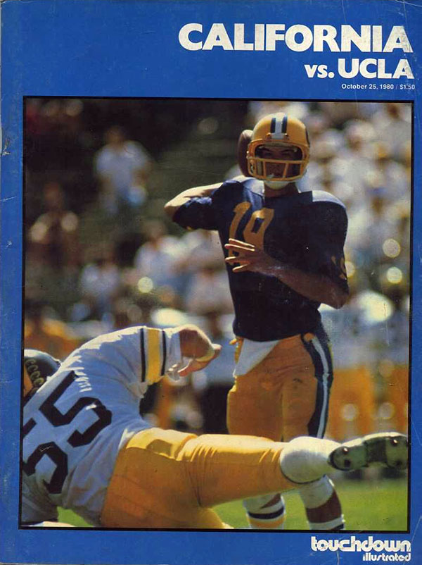 College Football Program: California Golden Bears vs. UCLA Bruins (October 25, 1980)
