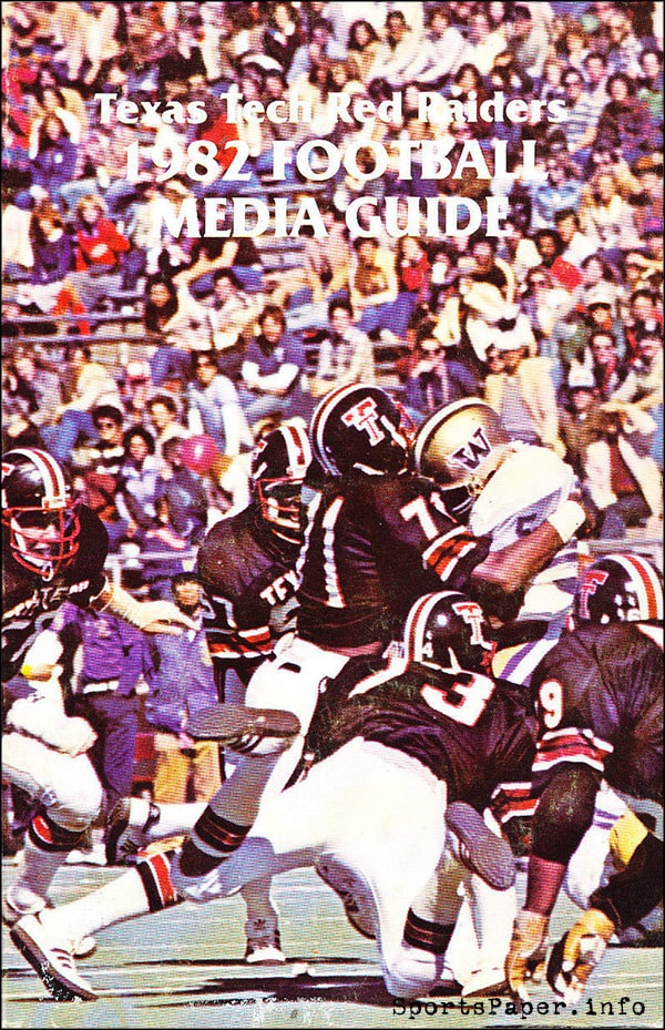College Football Media Guide: Texas Tech Red Raiders (1982)