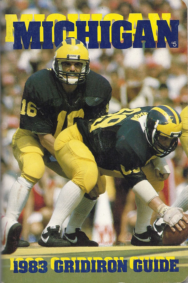 College Football Media Guide: Michigan Wolverines (1983)