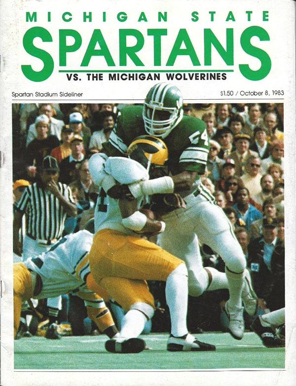 College Football Program: Michigan State Spartans vs. Michigan Wolverines (October 8, 1983)