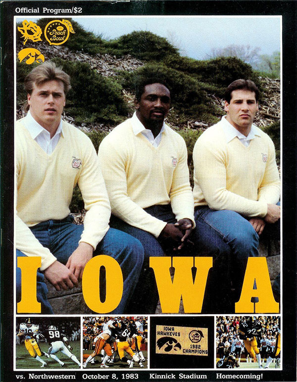 College Football Program: Iowa Hawkeyes vs. Northwestern Wildcats (October 8, 1983)