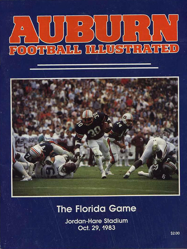 College Football Program: Auburn Tigers vs. Florida Gators (October 29, 1983)