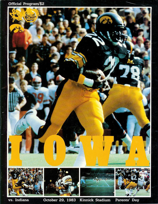 College Football Program: Iowa Hawkeyes vs. Minnesota Golden Gophers (October 29, 1983)
