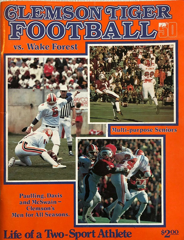College Football Program: Clemson Tigers vs. Wake Forest Demon Deacons (October 29, 1983)