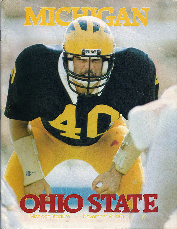College Football Program: Michigan Wolverines vs. Ohio State Buckeyes (November 19, 1983)