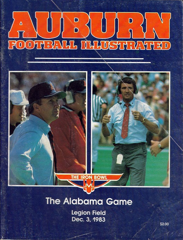 College Football Program: Alabama Crimson Tide vs. Auburn Tigers (December 3, 1983)