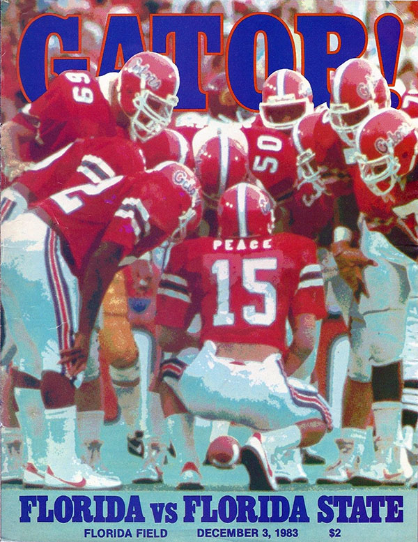 College Football Program: Florida Gators vs. Florida State Seminoles (December 3, 1983)