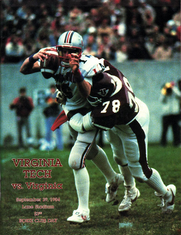 College Football Program: Virginia Tech Hokies vs. Virginia Cavaliers (September 29, 1984)