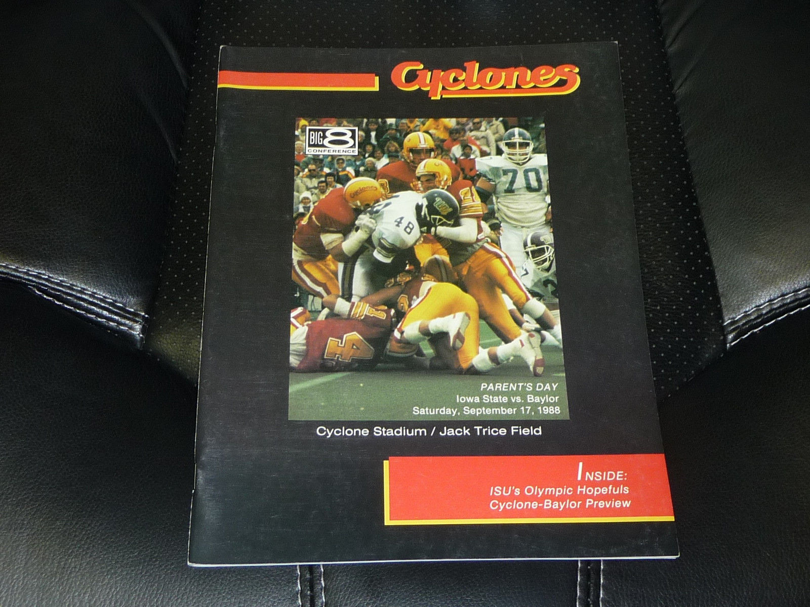 College Football Program: Iowa State Cyclones vs. Baylor Bears (September 17, 1988)
