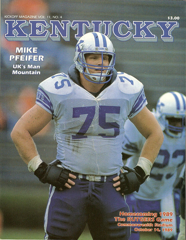 College Football Program: Kentucky Wildcats vs. Rutgers Scarlet Knights (October 14, 1989)