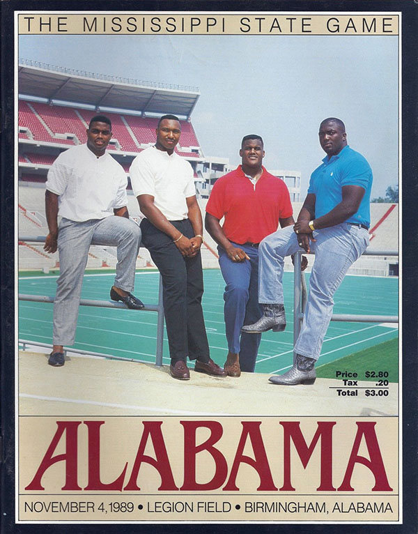 College Football Program: Alabama Crimson Tide vs. Mississippi State Bulldogs (November 4, 1989)