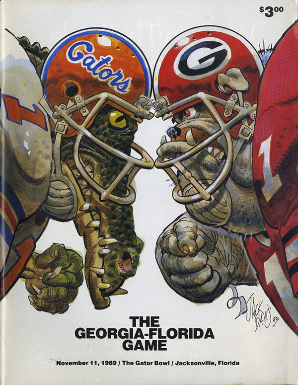 College Football Program: Florida Gators vs. Georgia Bulldogs (November 11, 1989)