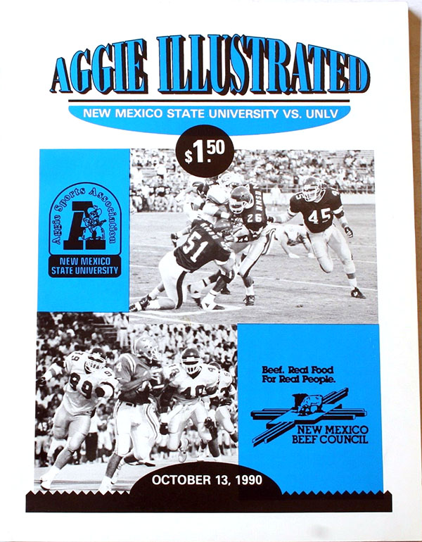 College Football Program: New Mexico State Aggies vs. UNLV Rebels (October 13, 1990)