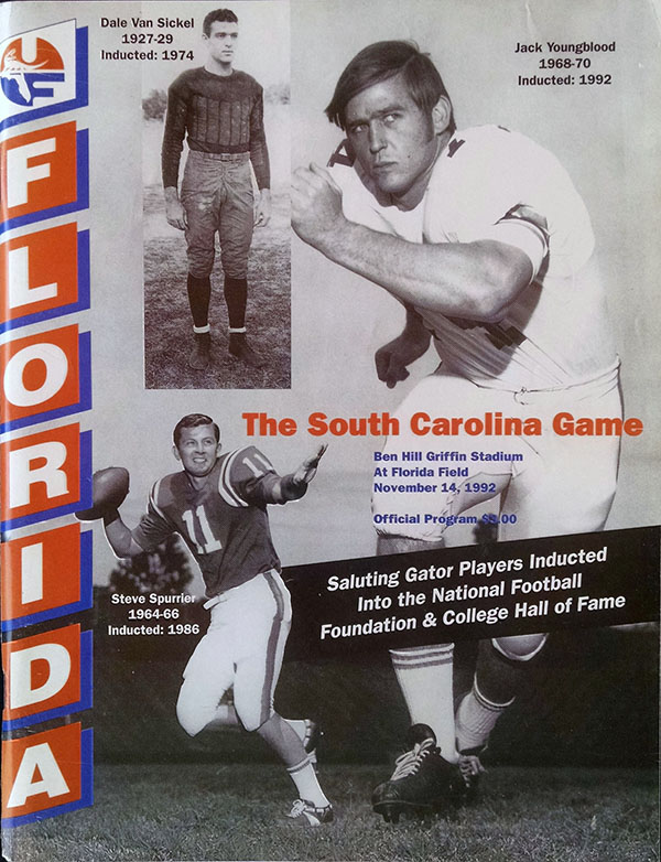 College Football Program: Florida Gators vs. South Carolina Gamecocks (November 14, 1992)