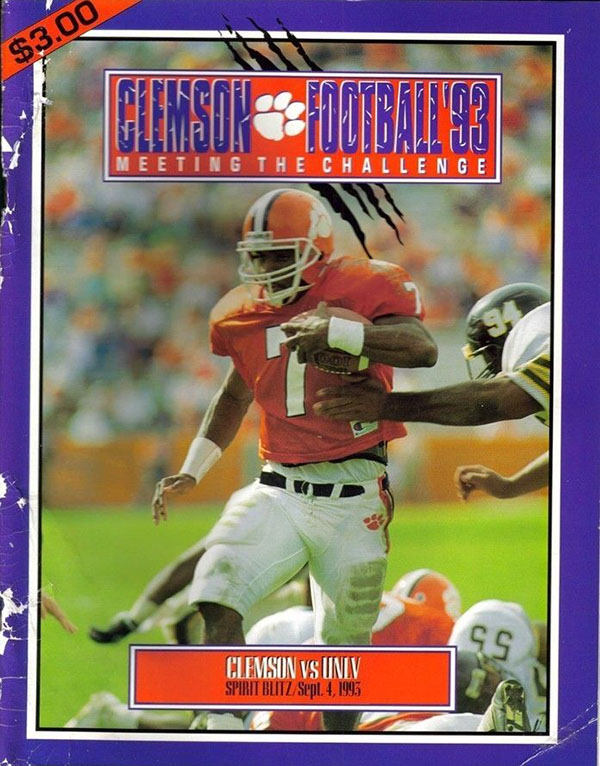 College Football Program: Clemson Tigers vs. UNLV Rebels (September 4, 1993)