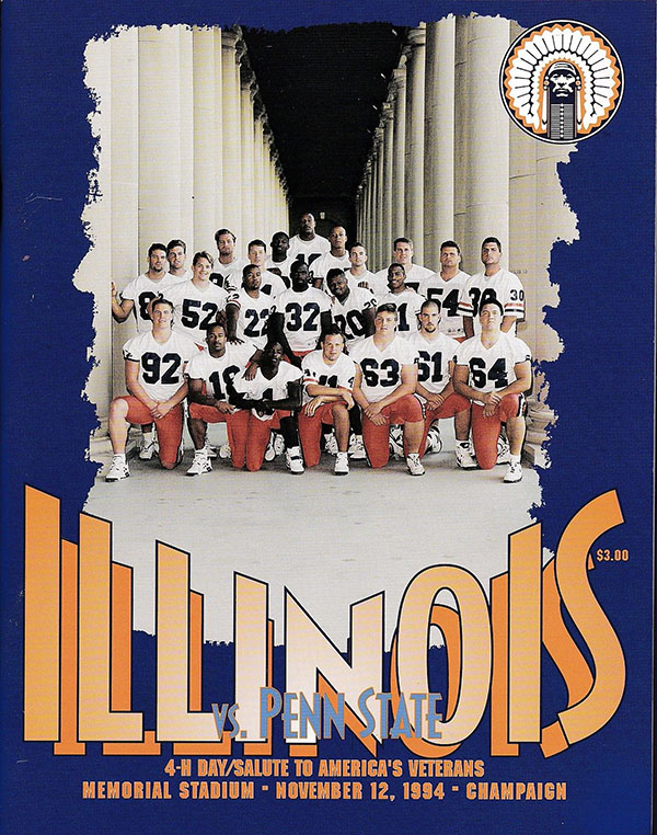 College Football Program: Illinois Fighting Illini vs. Penn State Nittany Lions (November 12, 1994)