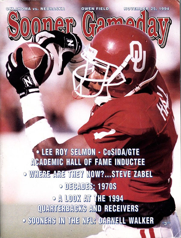 College Football Program: Oklahoma Sooners vs. Nebraska Cornhuskers (November 25, 1994)