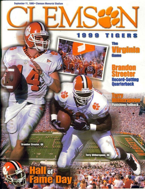 College Football Program: Clemson Tigers vs. Virginia Cavaliers (September 11, 1999)
