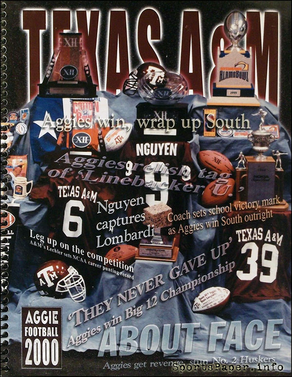 College Football Media Guide Texas A&M Aggies (2000) SportsPaper.info