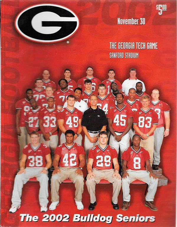 College Football Program: Georgia Bulldogs vs. Georgia Tech Yellow Jackets (November 30, 2002)