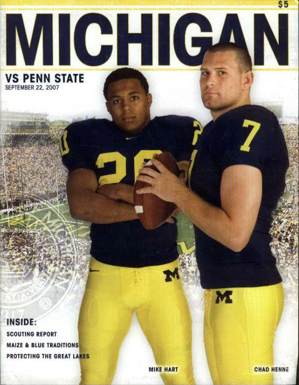 College Football Program: Michigan Wolverines vs. Penn State Nittany Lions (September 22, 2007)