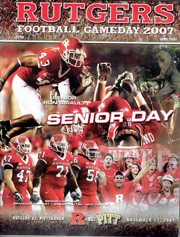 College Football Program: Rutgers Scarlet Knights vs. Pittsburgh Panthers (November17, 2007)