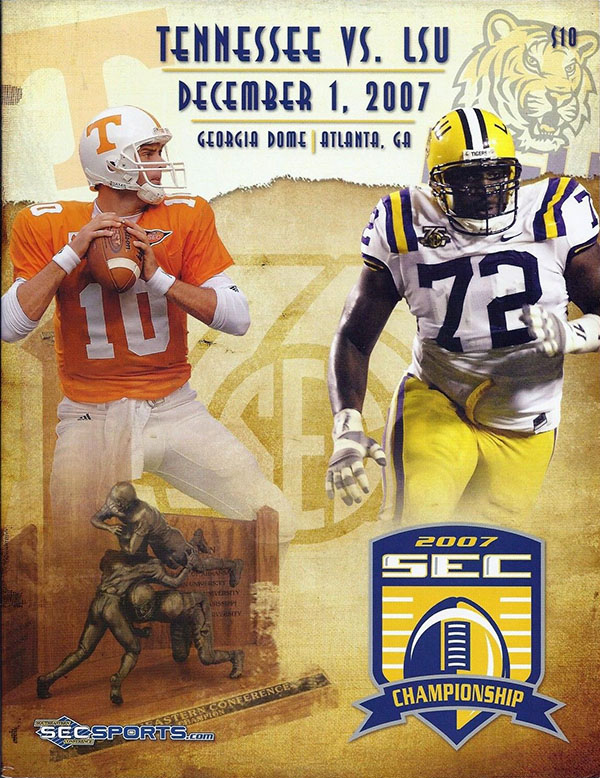 College Football Program: Tennessee Volunteers vs. LSU Tigers (December 1, 2007)