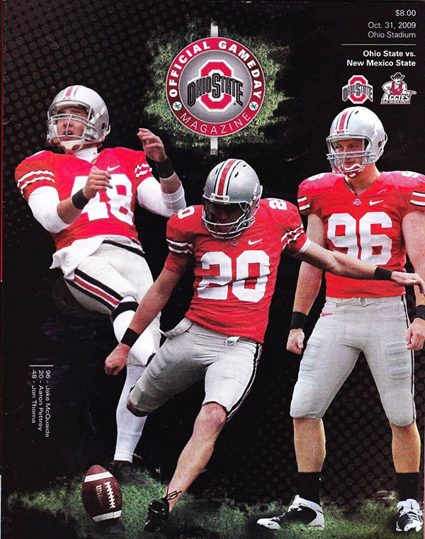 College Football Program: Ohio State Buckeyes vs. New Mexico State Aggies (October 31, 2009)