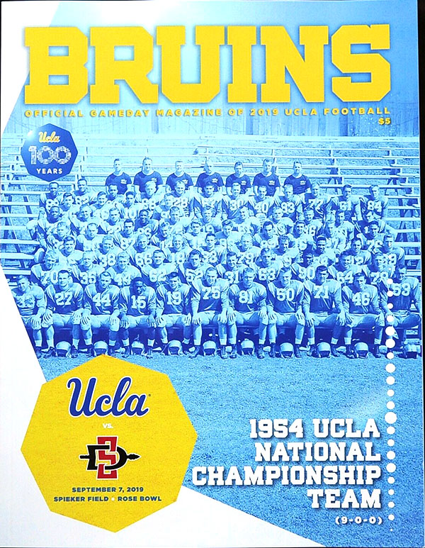 College Football Program: UCLA Bruins vs. San Diego State Aztecs (September 7, 2019)