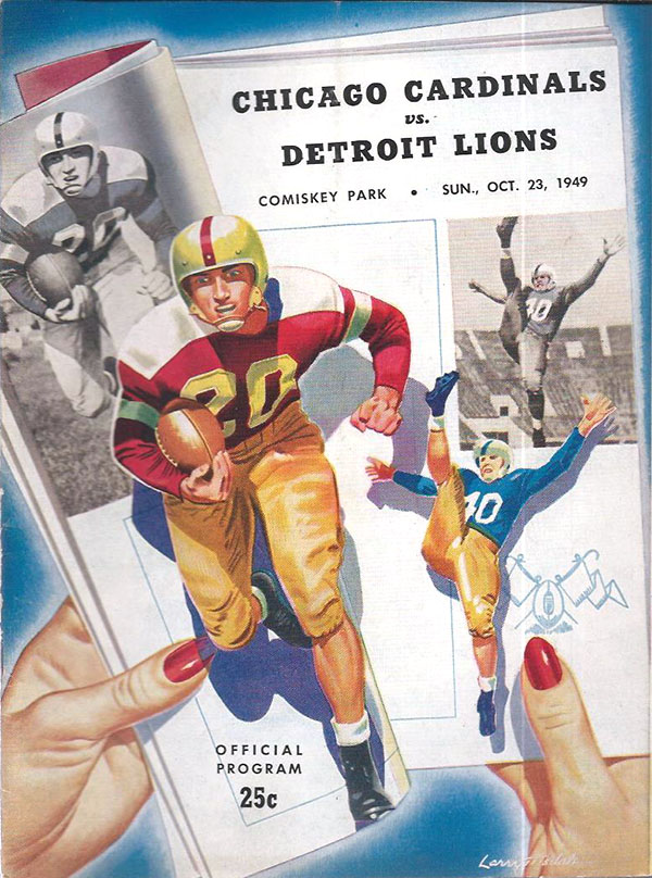 NFL Program: Chicago Cardinals vs. Detroit Lions (October 23, 1949)