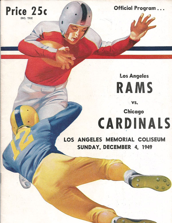 NFL Program: Los Angeles Rams vs. Chicago Cardinals (December 4, 1949)