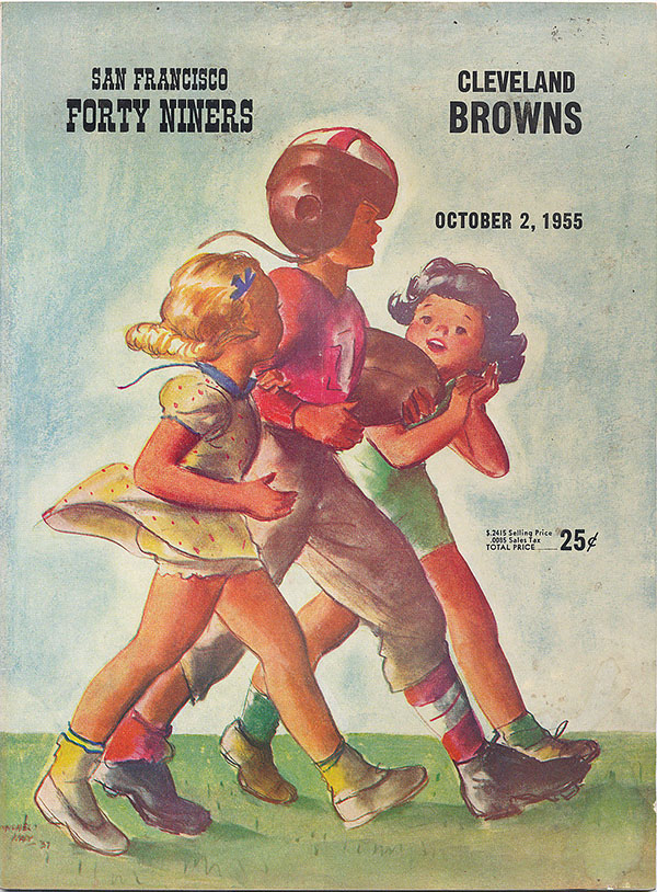 NFL Program: San Francisco 49ers vs. Cleveland Browns (October 2, 1955)