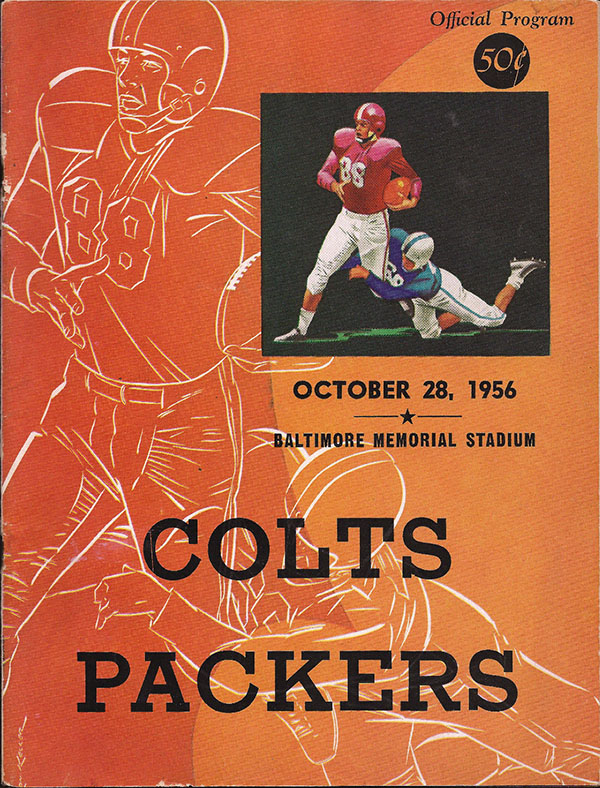 NFL Program: Baltimore Colts vs. Green Bay Packers (October 28, 1956)