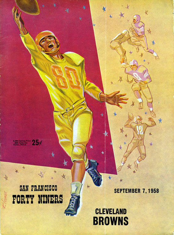 NFL Program: San Francisco 49ers vs. Cleveland Browns (September 7, 1958)