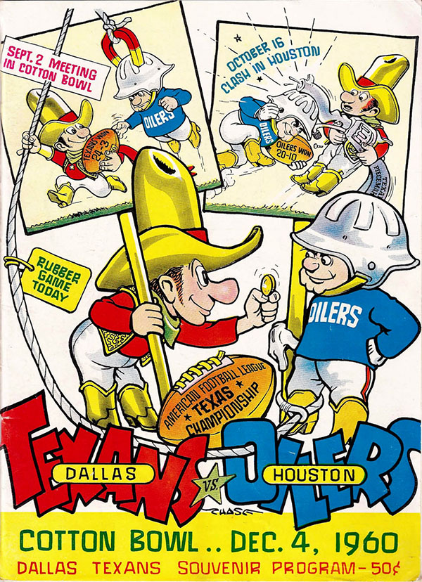 AFL Program: Dallas Texans vs. Houston Oilers (December 4, 1960)