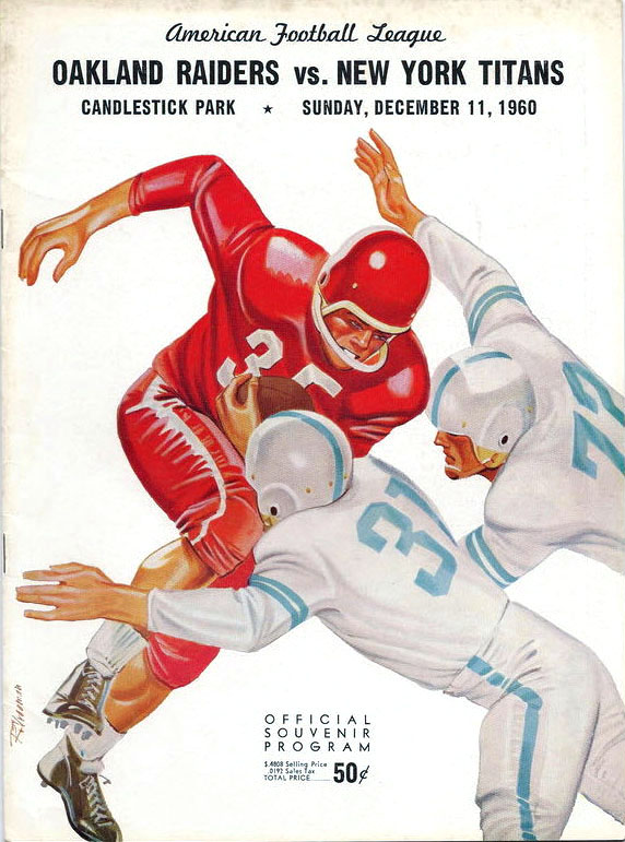 AFL Program: Oakland Raiders vs. New York Titans (December 11, 1960)
