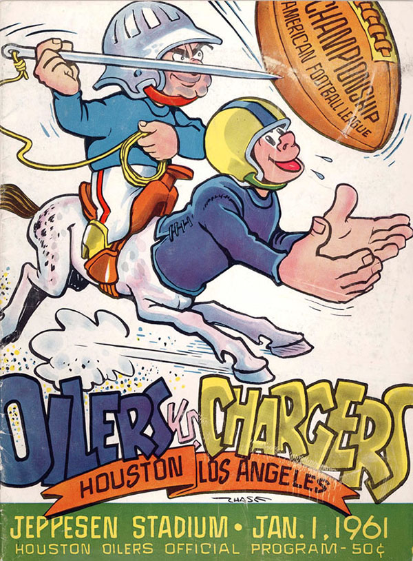 AFL Program: Houston Oilers vs. Los Angeles Chargers (January 1, 1961)