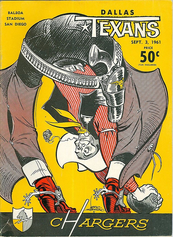AFL Program: San Diego Chargers vs. Dallas Texans (September 3, 1961)